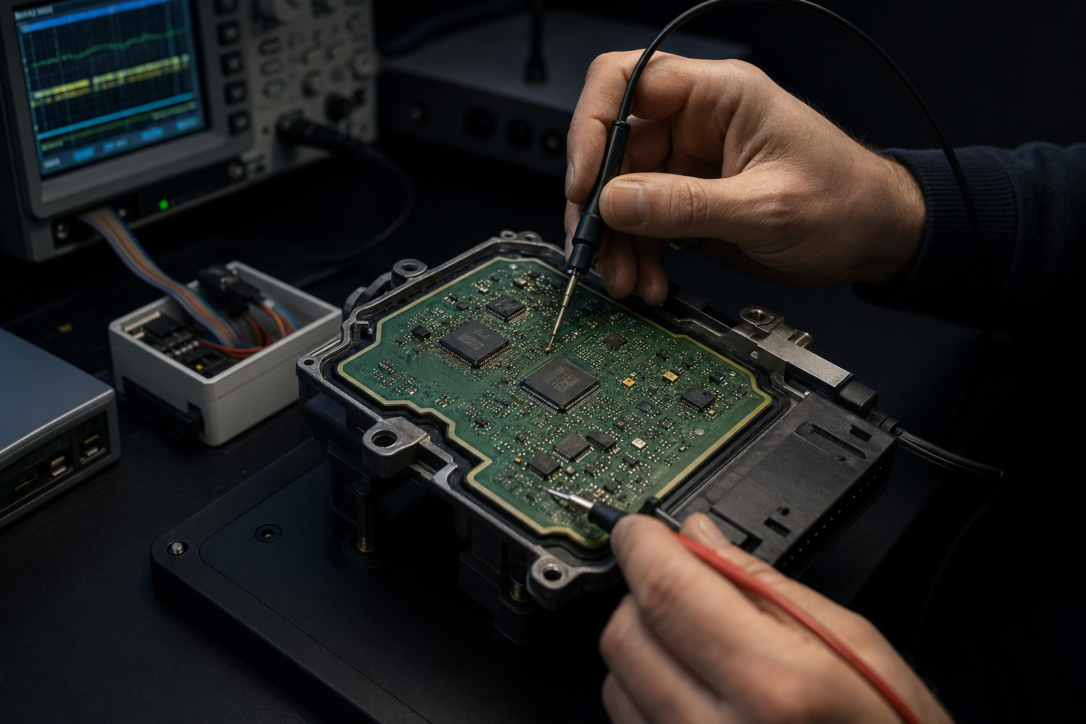Body control module bench diagnosis and data recovery