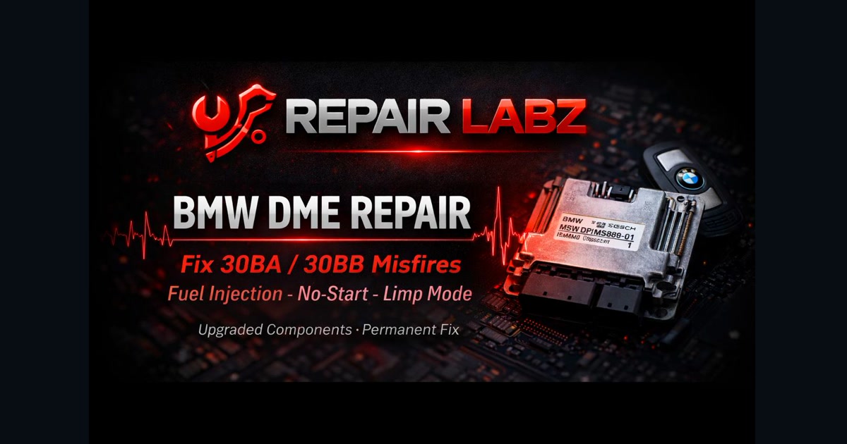 BMW electronics bench work and immobilizer module service